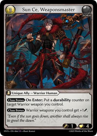 Sun Ce, Weaponsmaster - 066 - Super Rare - Abyssal Heaven
