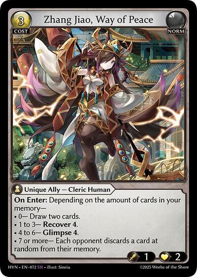 Zhang Jiao, Way of Peace - 072 - Super Rare - Abyssal Heaven