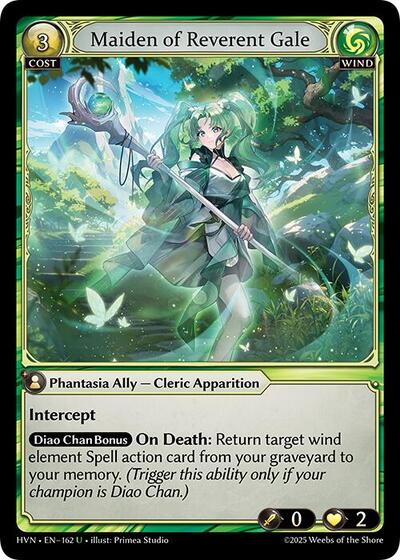 Maiden of Reverent Gale - 162 - Uncommon - Abyssal Heaven