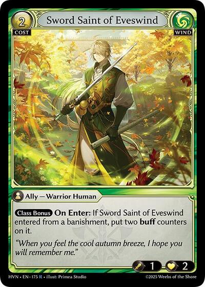 Sword Saint of Eveswind - 175 - Rare - Abyssal Heaven