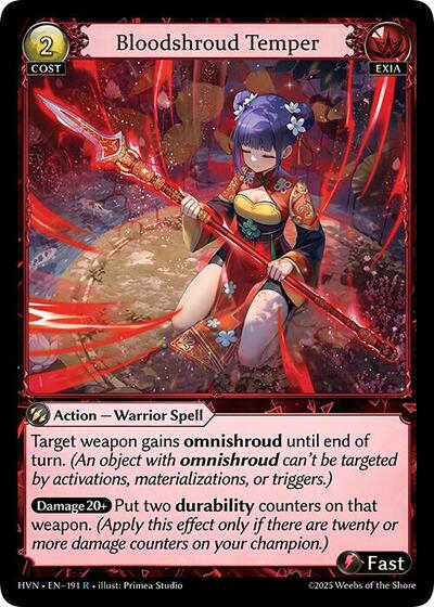 Bloodshroud Temper - 191 - Rare - Abyssal Heaven