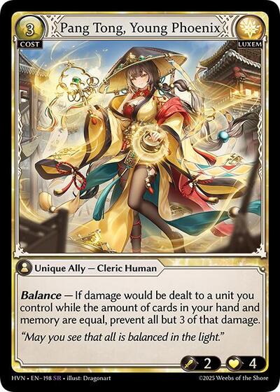Pang Tong, Young Phoenix - 198 - Super Rare - Abyssal Heaven