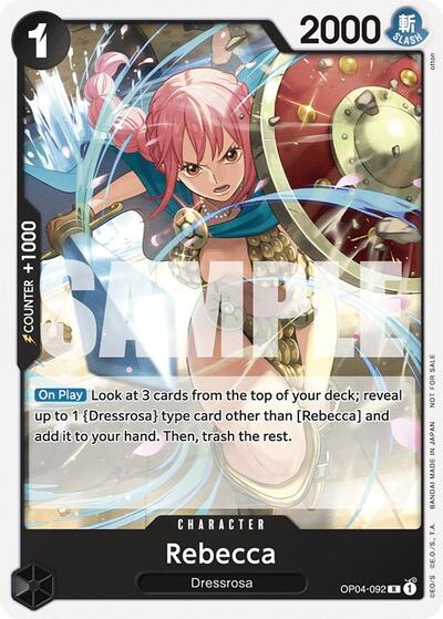 Rebecca (Tournament Pack 2025 Vol. 2) - OP04-092 - Rare - One Piece Promotion Cards