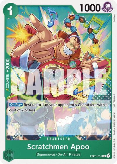 Scratchmen Apoo (Tournament Pack 2025 Vol. 2) - EB01-015 - Rare - One Piece Promotion Cards