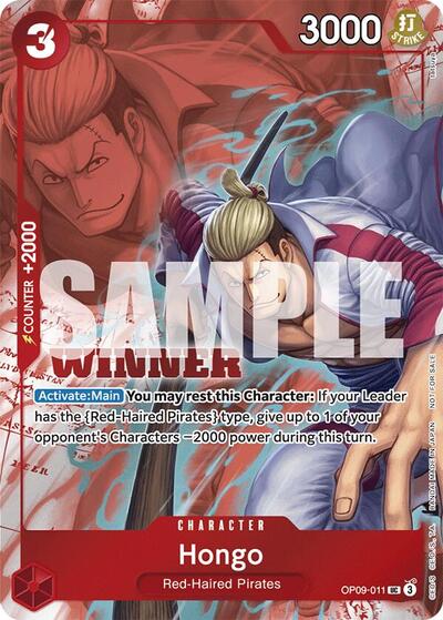 Hongo (Winner Pack 2025 Vol. 2) - OP09-011 - Uncommon - One Piece Promotion Cards