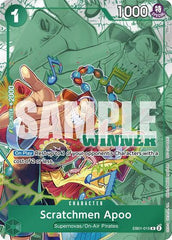 Scratchmen Apoo (Winner Pack 2025 Vol. 2) - EB01-015 - Rare - One Piece Promotion Cards