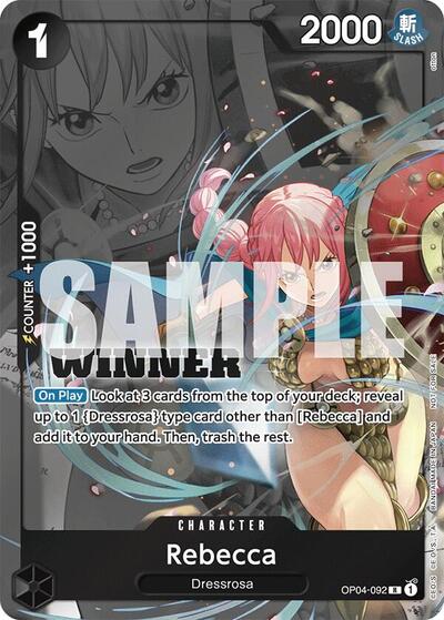 Rebecca (Winner Pack 2025 Vol. 2) - OP04-092 - Rare - One Piece Promotion Cards
