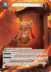 Fabled Ruby Fatestone // Suzaku, Vermillion Phoenix - 019 - Collector Super Rare - Abyssal Heaven