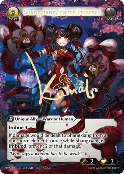 Shangxiang, Fierce Princess - 062 - Collector Super Rare - Abyssal Heaven
