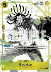 Gedatsu (Championship 2024 Finalist Card Set Vol. 2) - OP05-102 - Rare - One Piece Promotion Cards