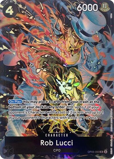 Rob Lucci - OP05-093 - Super Rare (Illustration Box EX) - One Piece Promotion Cards