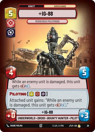 IG-88 - Murderous Phlutdroid - 29 - Rare (Foil) - Jump to Lightspeed: Weekly Play Promos