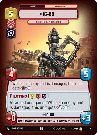 IG-88 - Murderous Phlutdroid - 9 - Rare - Jump to Lightspeed: Weekly Play Promos
