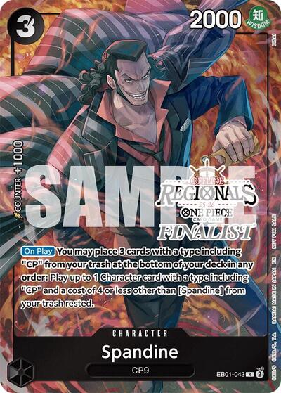 Spandine (Offline Regional Finalist Card Set 2025 Vol.1) - EB01-043 - Rare - One Piece Promotion Cards