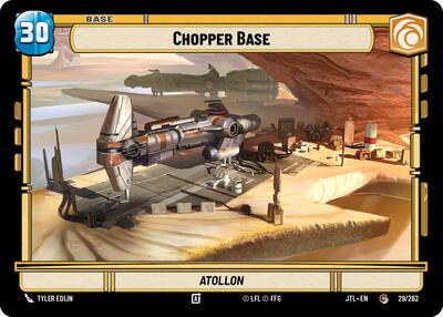 Chopper Base // TIE Fighter - 029/262 // T01/T04 - Common - Jump to Lightspeed