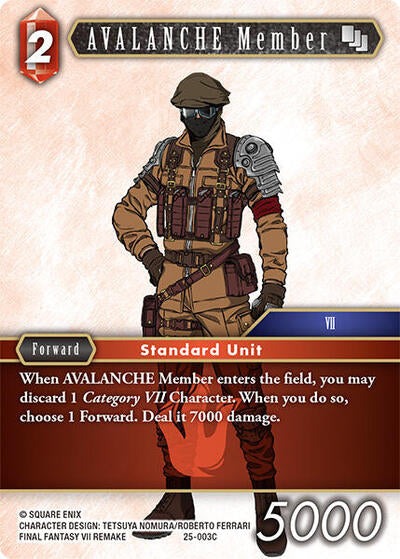 AVALANCHE Member - 25-003C - Common - Tears of the Planet