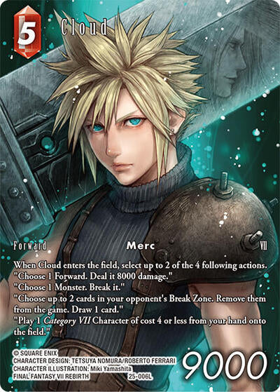 Cloud - 25-006L - Legend (Full Art) - Tears of the Planet