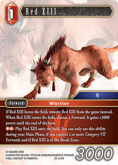 Red XIII - 25-017R - Rare - Tears of the Planet