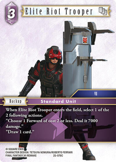 Elite Riot Trooper - 25-076C - Common - Tears of the Planet
