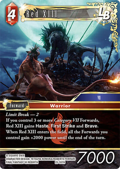 Red XIII LB - 25-107H - Hero - Tears of the Planet
