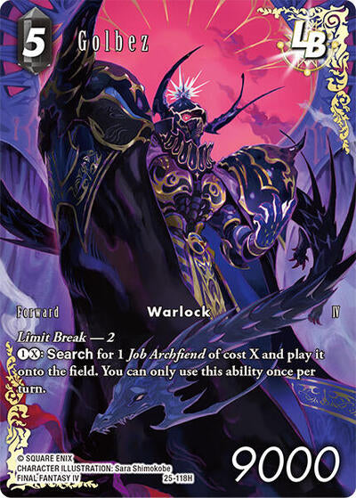 Golbez - 25-118H - Hero (Full Art) - Tears of the Planet