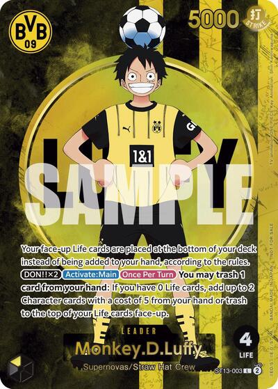 Monkey.D.Luffy (BVB x One Piece Campaign) - ST13-003 - Leader - One Piece Promotion Cards
