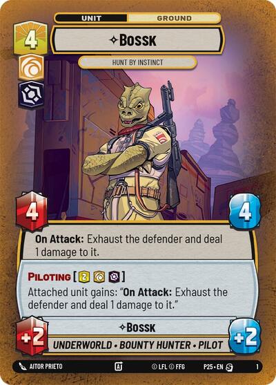 Bossk - Hunt By Instinct - 1 - Special - Organized Play Promos