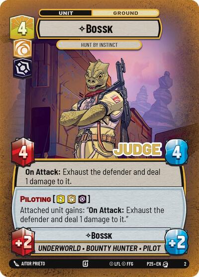 Bossk - Hunt By Instinct - 2 - Special - Judge Promos
