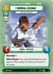 Admiral Ackbar - Brilliant Strategist - 39 - Rare - Organized Play Promos