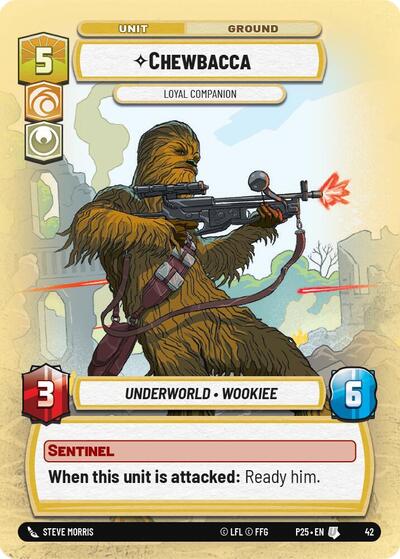 Chewbacca - Loyal Companion - 42 - Uncommon - Organized Play Promos