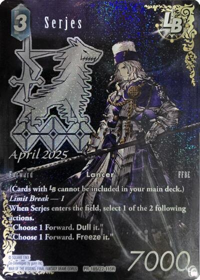Serjes LB - PR-185/22-115R - Rare - FF: Promo Cards