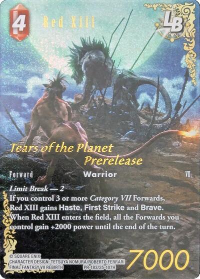 Red XIII LB - PR-183/25-107H - Hero - FF: Promo Cards