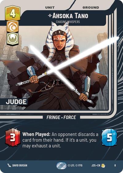 Ahsoka Tano - Chasing Whispers - 8 - Rare - Judge Promos