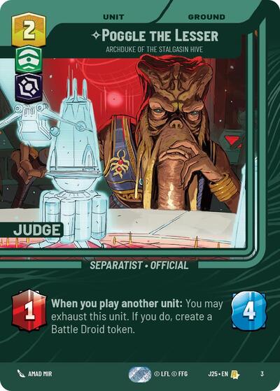 Poggle the Lesser - Archduke of the Stalgasin Hive - 3 - Rare - Judge Promos