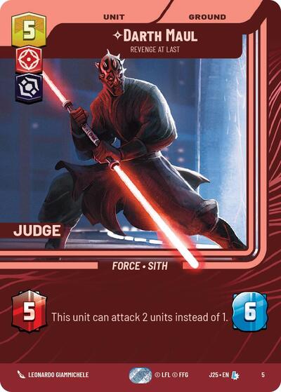 Darth Maul - Revenge at Last - 5 - Legendary - Judge Promos