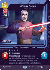 Count Dooku - Fallen Jedi - 7 - Rare - Judge Promos