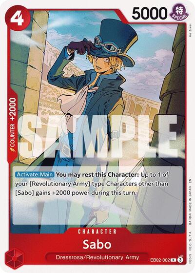 Sabo - EB02-002 - Rare - Anime 25th Collection