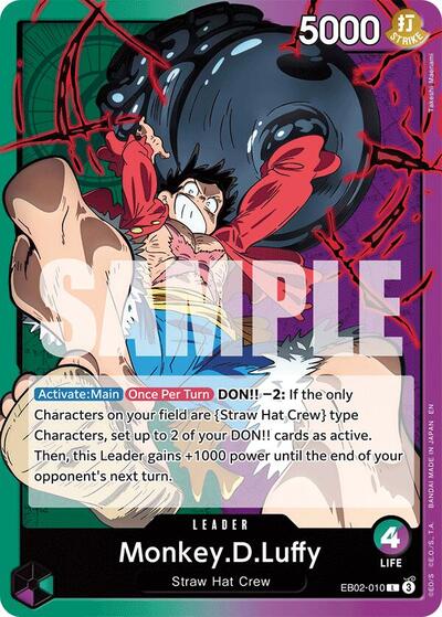 Monkey.D.Luffy - EB02-010 - Leader - Anime 25th Collection