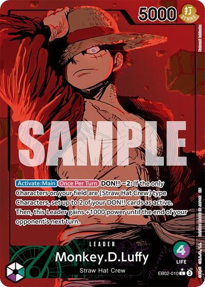 Monkey.D.Luffy - EB02-010 - Leader (Alternate Art) - Anime 25th Collection