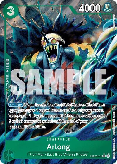 Arlong - EB02-011 - Super Rare (Alternate Art) - Anime 25th Collection