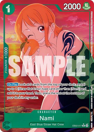 Nami - EB02-017 - Rare (Alternate Art) - Anime 25th Collection