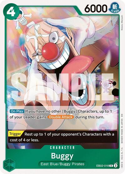 Buggy - EB02-018 - Rare - Anime 25th Collection