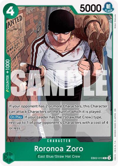 Roronoa Zoro - EB02-019 - Rare - Anime 25th Collection