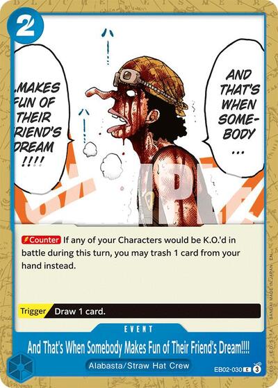 And That's When Somebody Makes Fun of Their Friend's Dream!!!! - EB02-030 - Common - Anime 25th Collection
