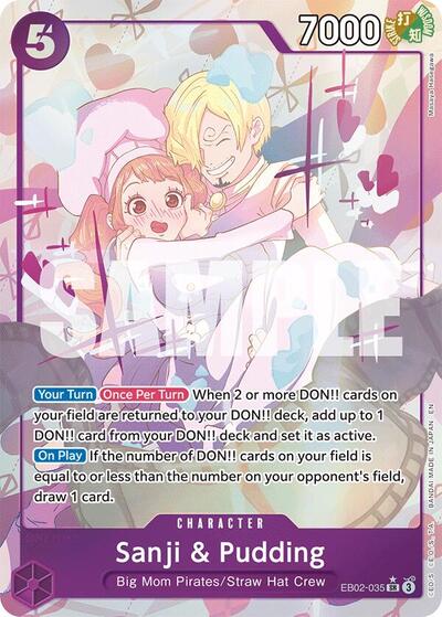 Sanji & Pudding - EB02-035 - Super Rare (Alternate Art) - Anime 25th Collection