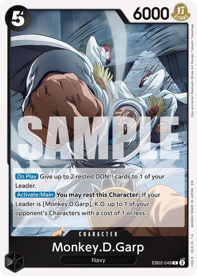 Monkey.D.Garp - EB02-049 - Rare - Anime 25th Collection