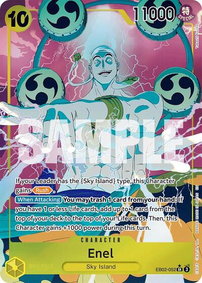 Enel - EB02-052 - Super Rare (Alternate Art) - Anime 25th Collection