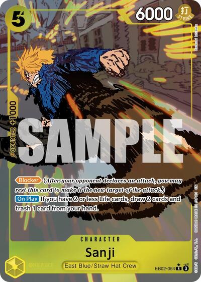 Sanji - EB02-054 - Rare (Alternate Art) - Anime 25th Collection