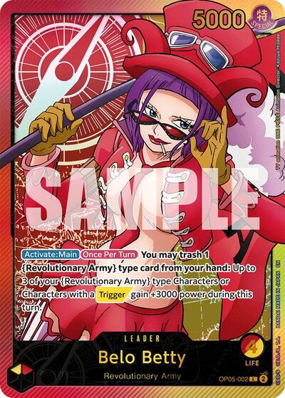 Belo Betty - OP05-002 - Leader (Special Alternate Art) - Anime 25th Collection
