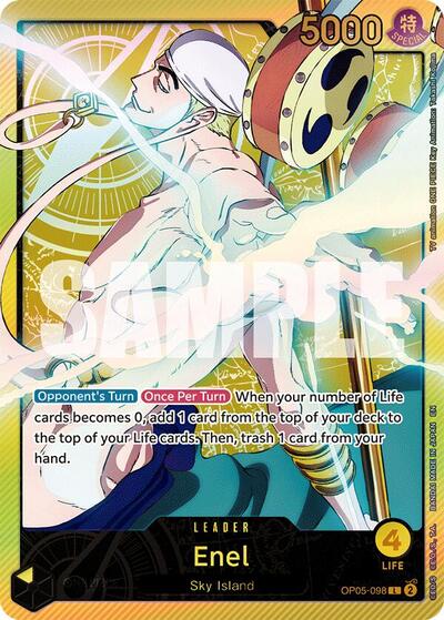 Enel - OP05-098 - Leader (Special Alternate Art) - Anime 25th Collection